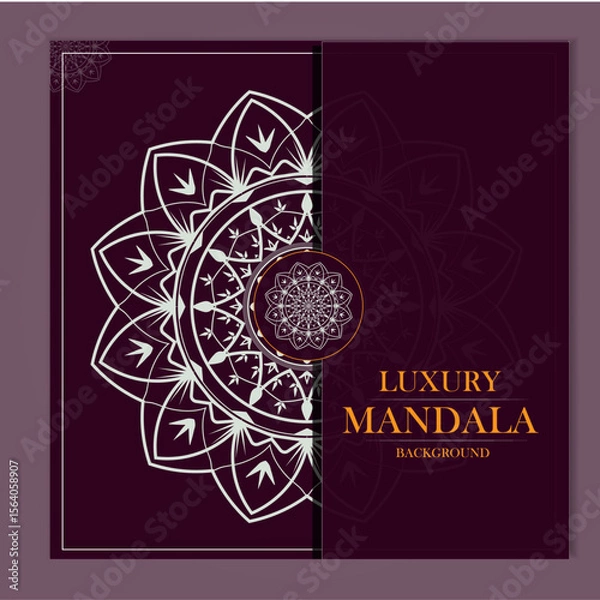 Obraz Intricate Mandala Vector Design – Decorative Boho Floral Pattern for Art, Tattoo, or Home Decor