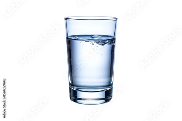 Fototapeta glass of water image isolated on transparent