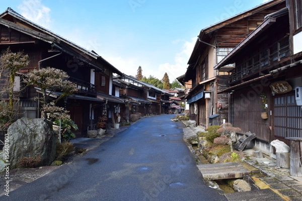 Fototapeta 妻籠宿　木曽
