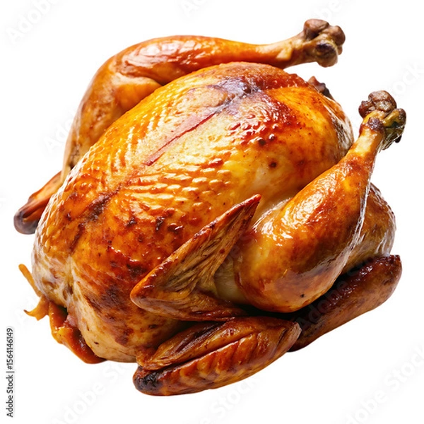 Obraz Roasted Chicken with Removed Background