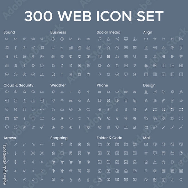 Obraz 300 WEB ICON SET