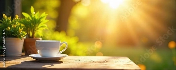Fototapeta Sunny Monday Morning Happy Start to the Week, Positive Vibes and Productivity