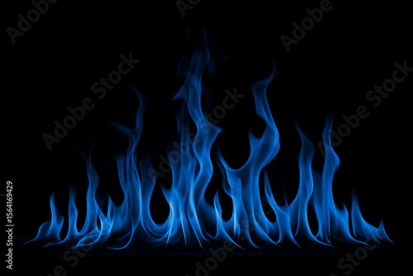 Fototapeta 青い炎