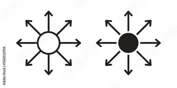 Fototapeta Multi channel icon. Vector Illustration. Isolated vector Illustration. EPS Illustration.