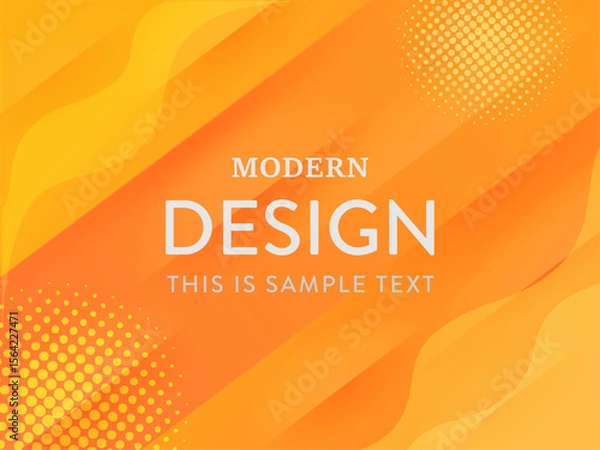 Obraz スタイリッシュなオレンジの背景素材 ( フレーム　見出し　タイトル　夏　セール　チラシ )