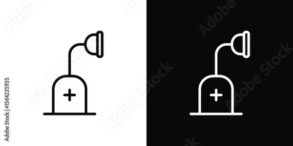 Fototapeta Anesthesia icon graphic element Illustration template design