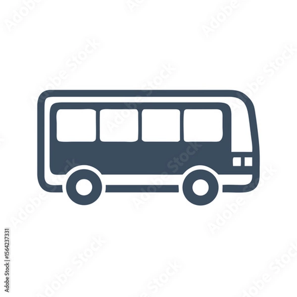 Obraz Blue bus transportation vehicle