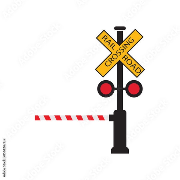 Obraz Train sign railway symbol