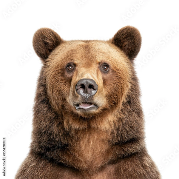 Obraz Close-Up Portrait of a Majestic Grizzly Bear with Detailed Fur and Expressive Eyes Captured in a Natural Setting