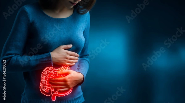 Obraz Concept of gastrointestinal disorder