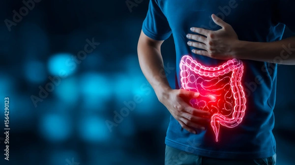 Obraz Concept of gastrointestinal disorder