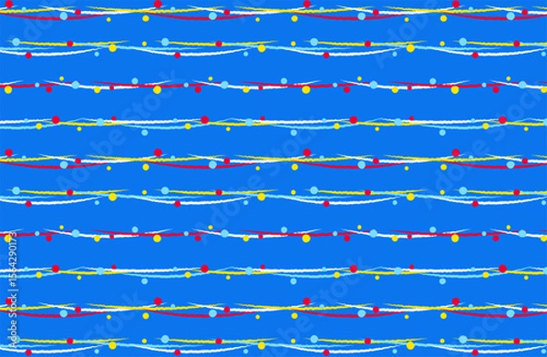 Fototapeta 水風船柄 ブルー