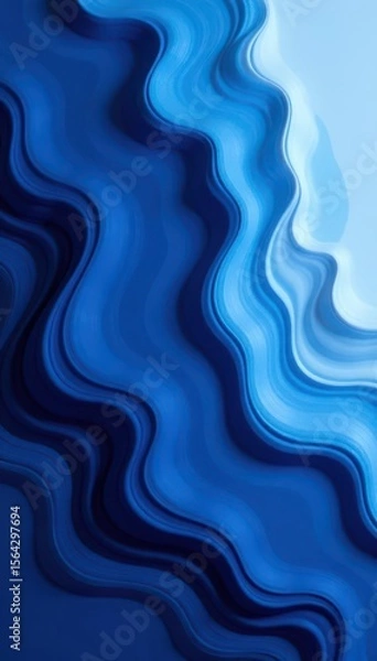 Fototapeta Abstract navy blue liquid wave, flowing brush stroke paint texture , stroke, abstract