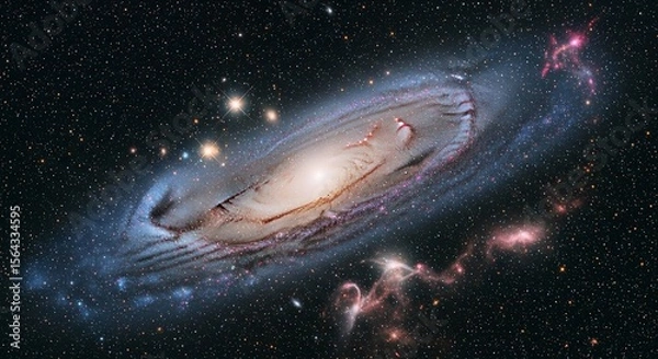 Obraz Spiral Galaxy in Outer Space