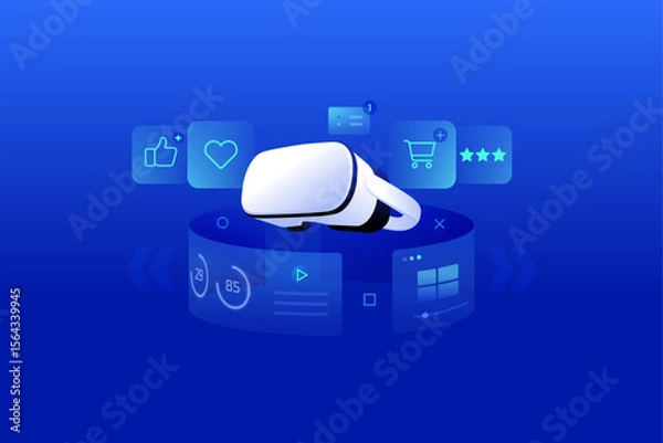 Fototapeta Immersive Marketing Virtual Reality Visual Experience Display Technology