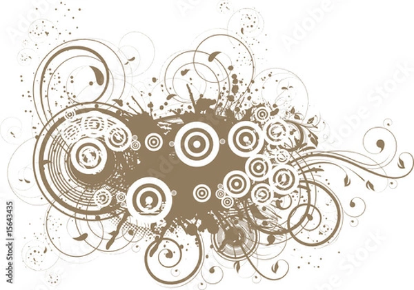 Obraz Floral abstract banner