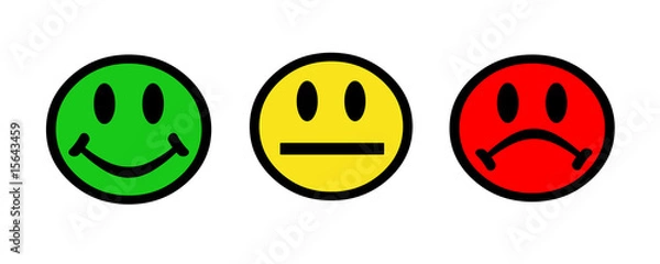 Obraz smiley face rating system