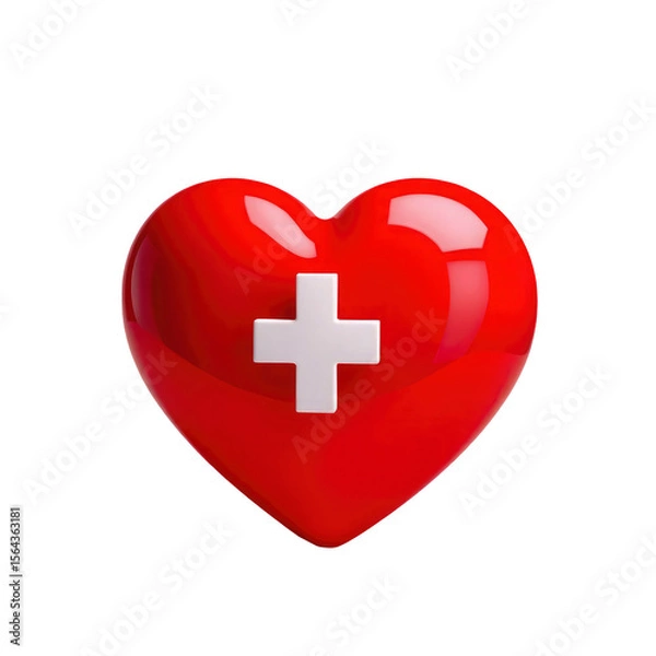 Fototapeta heart with transparent background PNG and JPEG image