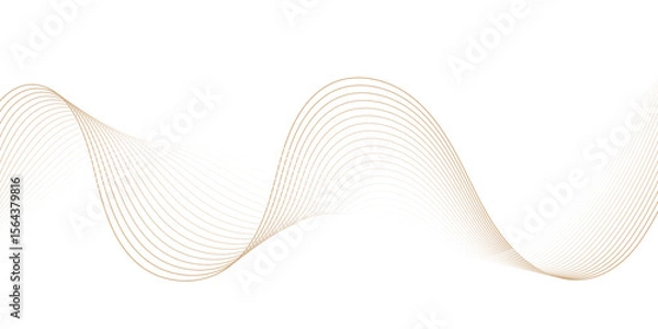 Fototapeta Premium abstract background design with wave line pattern texture in luxury pastel color.
