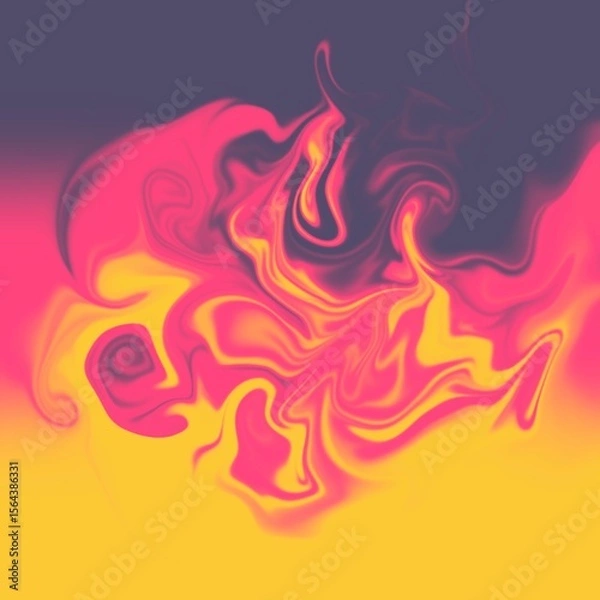 Obraz 3 colors distorted