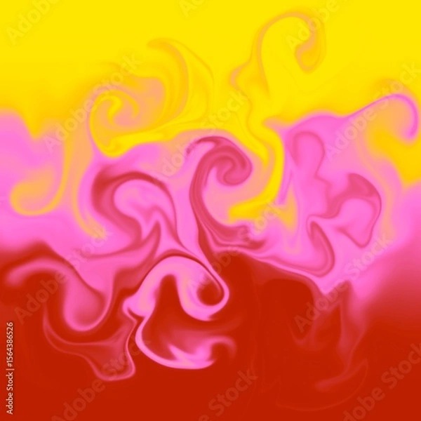 Obraz 3 colors distorted