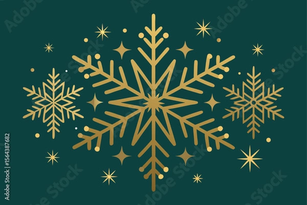 Fototapeta snowflake on a white background