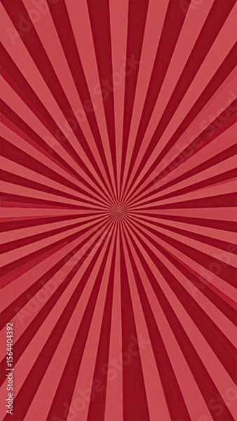 Fototapeta Red Starburst Abstract Background with Radial Rays and Textured Pattern