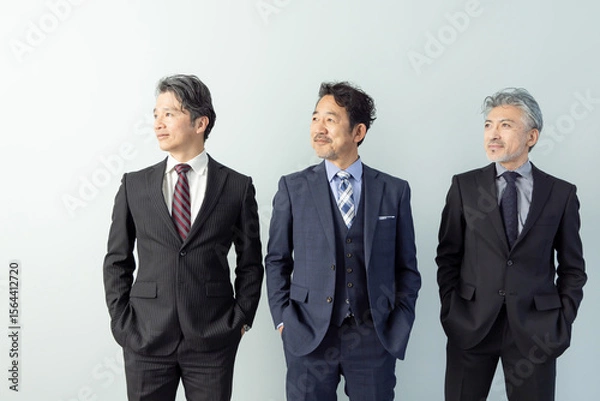 Fototapeta ミドルエイジ男性ビジネスパーソン