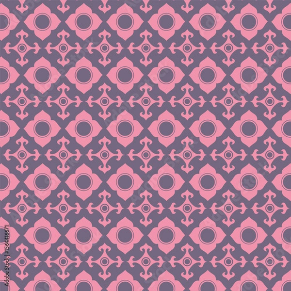 Fototapeta Seamless vector background. Decorative geometric shapes
