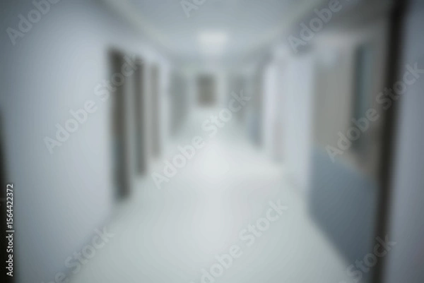 Obraz Empty corridor in a hospital