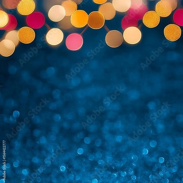 Fototapeta Abstract Bokeh Lights Festive Background