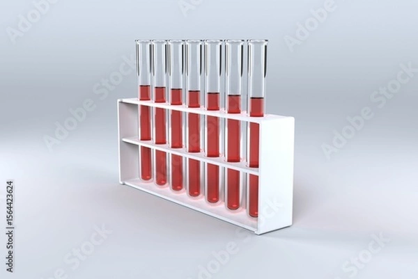 Obraz Test tube with chemical solution