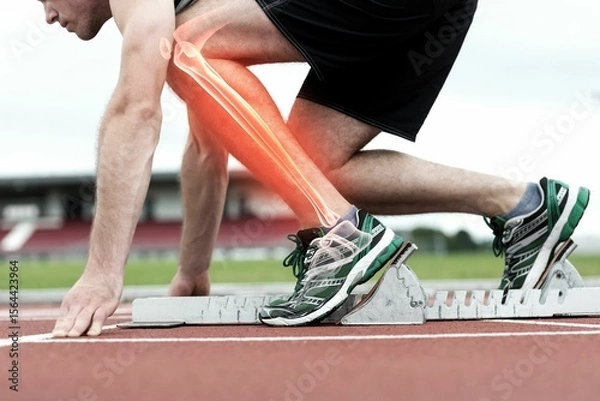 Obraz Runner experiencing leg pain