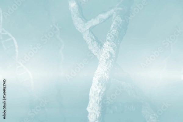 Obraz Digitally composite image of DNA