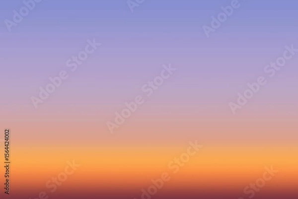 Fototapeta Vertical gradient is blending lavender, pink, orange and reddish brown in flat design, copy space