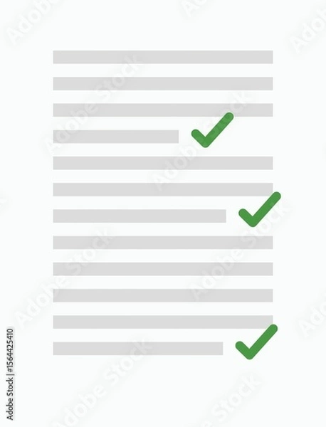 Obraz Digitally generated icon of marksheet