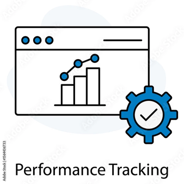 Fototapeta Performance Tracking Icon, Measuring Success The Power of Performance Tracking, Real-Time Insights Optimizing Outcomes with Performance Metrics