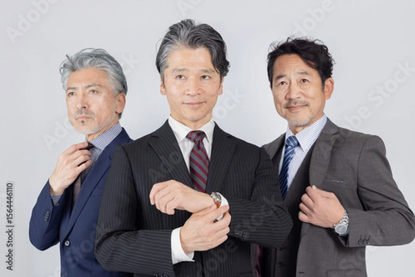 Fototapeta ハイクラスミドルエイジ男性ビジネスパーソン