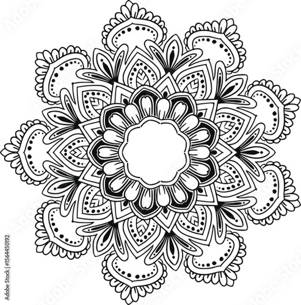 Fototapeta Ornamental luxury mandala pattern