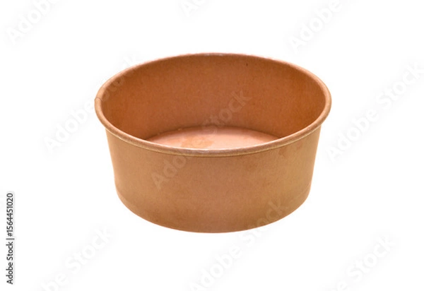 Obraz paper tableware isolated on white background