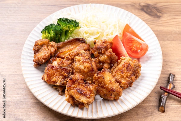 Fototapeta 鶏ももの唐揚げ（醤油こうじ味）