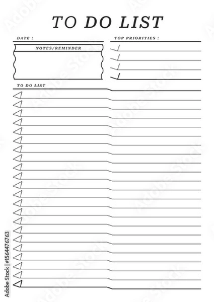 Obraz To do List Pages