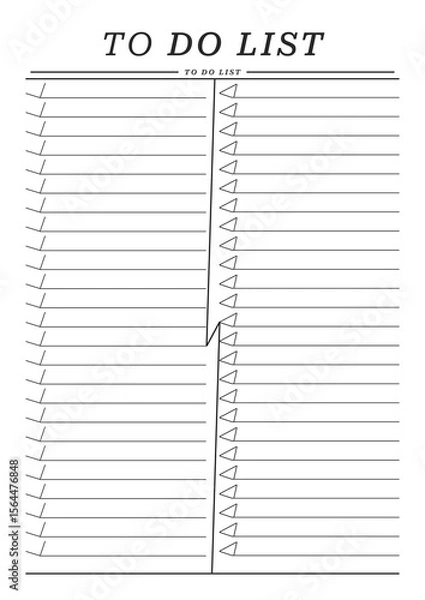 Obraz Simple To Do List Template Pages