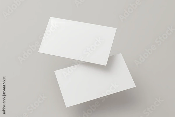 Fototapeta Floating Business Card Mockup ai generative