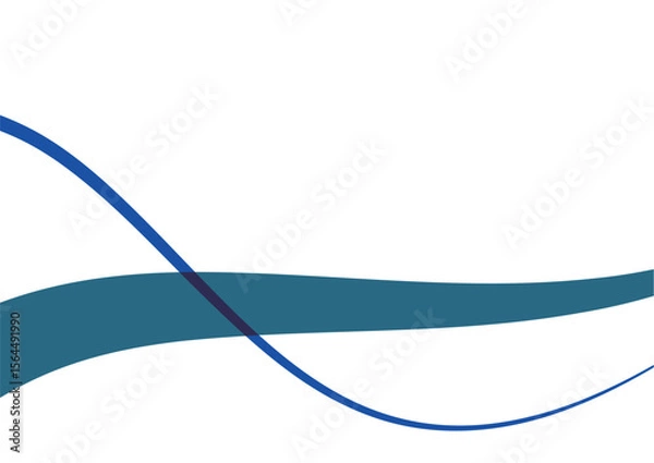 Obraz シンプルな曲線の背景