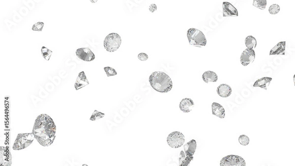 Obraz レンダリングされたダイアモンド　CG