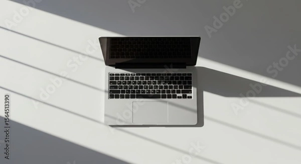 Obraz laptop controller with beautiful sunlight