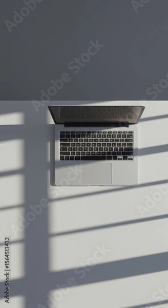Obraz laptop controller with beautiful sunlight