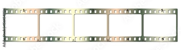 Obraz Blank 35mm Film Negative Strip Frames - Copy Space