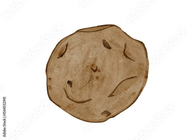 Obraz 水彩で描いたジャガイモの料理食材の水彩ベクターイラスト素材	